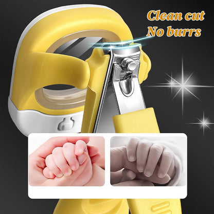 Professional Nail Clippers for Newborns - Anti-Pinch Safety Design with Travel Case